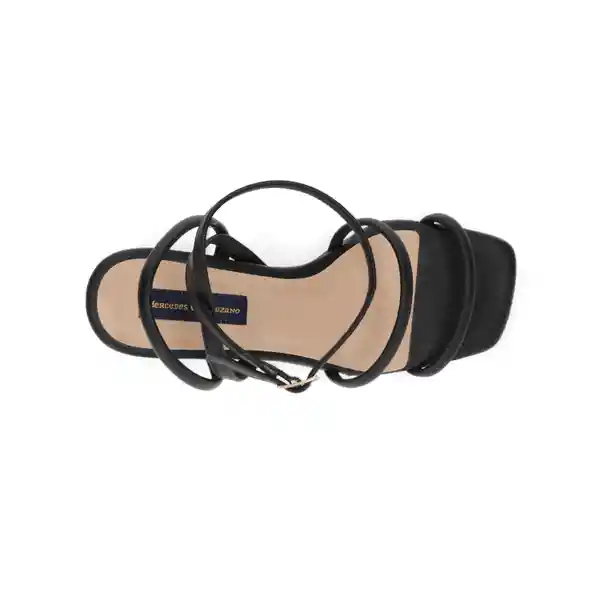 Sandalias Tacon Asquela-negro-38