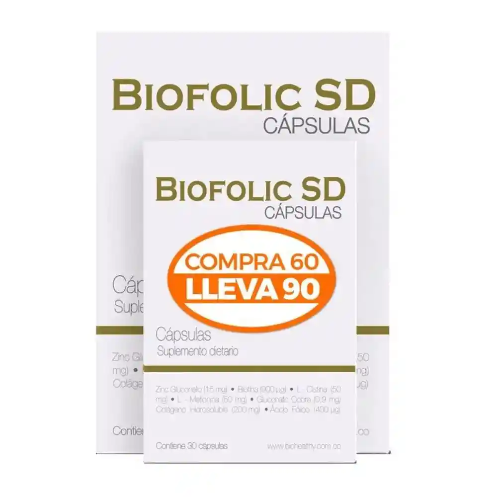 Oferta Biofilic Sd Capsula Dura Pague:60 Lleve:90