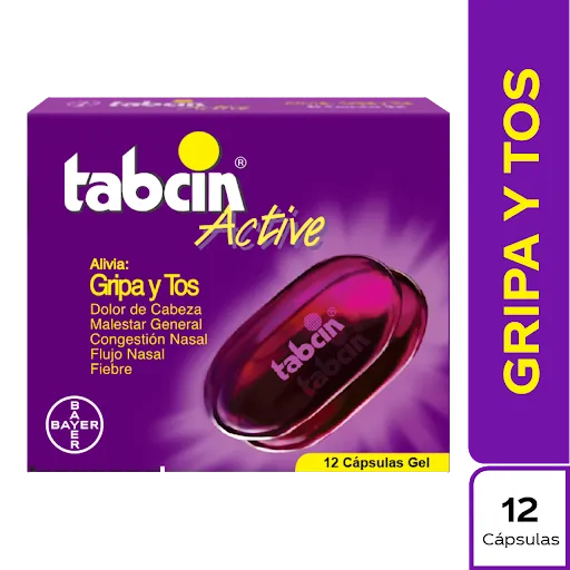 Tabcin Active Liquid Gel Caja x 12 cap