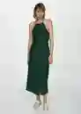 Vestido Gracie Verde Talla L Mujer Mango