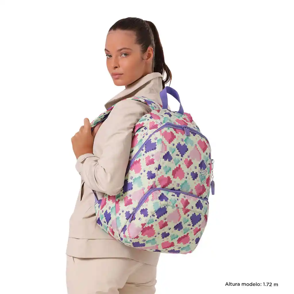 Morral Universitario Ometto Blanco Mujer