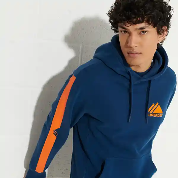 Superdry Buzo Mountain Sport Mono Azul y Naranja Talla XL