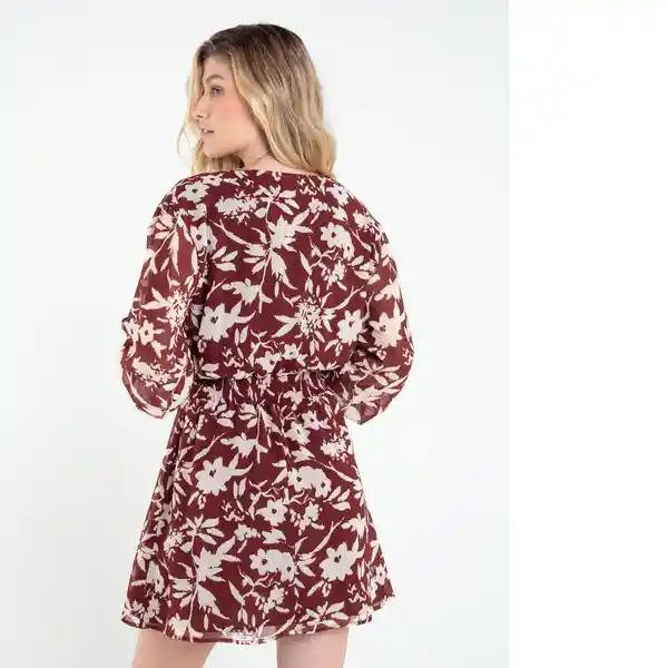 Vestido Siria Mujer Rojo Syrah Ultraoscuro M 572E313 Naf Naf