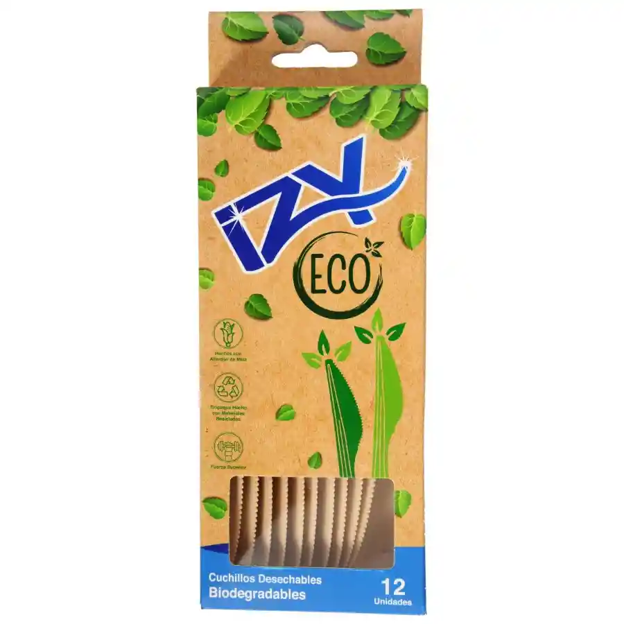 Cuchillos Izi Eco Biodegrada 12un