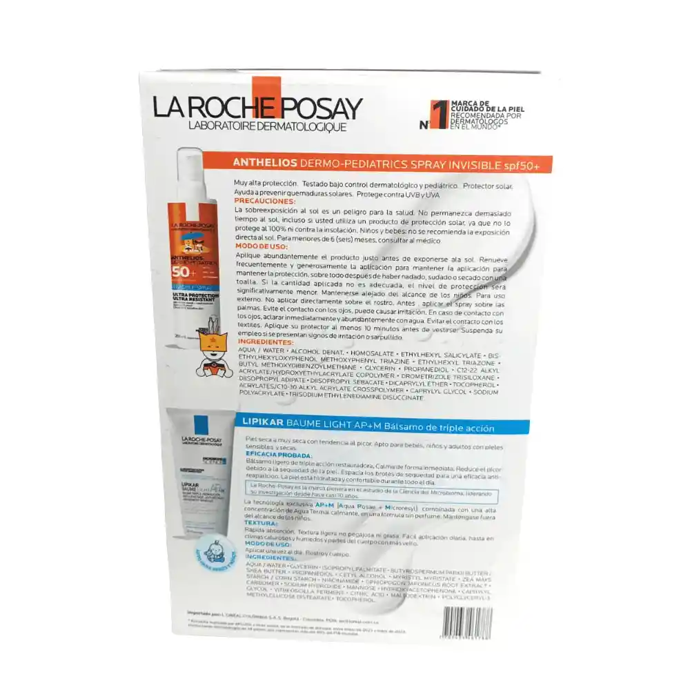 Kit La Roche Posay Protector Solar Anthelios Pediatrics + Balsamo Lipikar