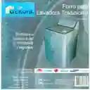 Dekora Forro Para Lavadora 16 24 Libras Poliéster Gris