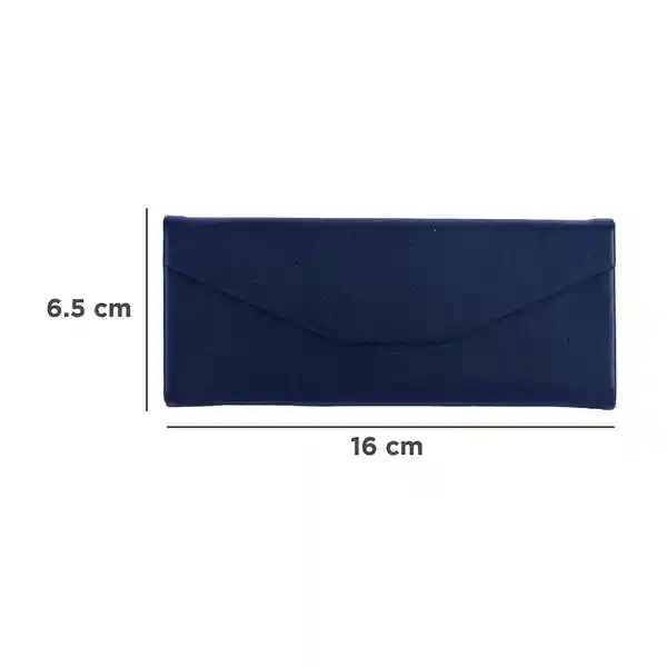 Estuche Para Lentes Plegable Triangular Azul Miniso