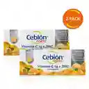 Cebión Minis tabletas masticables para niños Vitamina C Multi-Sabor con 45 unidades