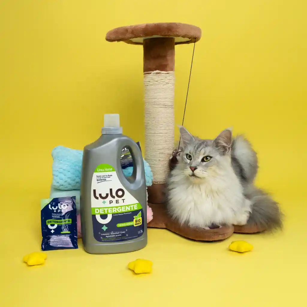 LuloPet Detergente Premium Lava Ropa Para Mascotas 3Lt