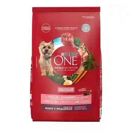 Comida para perro Purina One adultos minis y pequeños Pollo y Cordero X 3,5kg