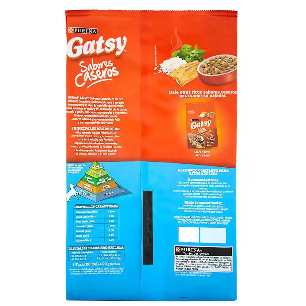 Gatsy Pescado, arroz y espinaca 17Kg