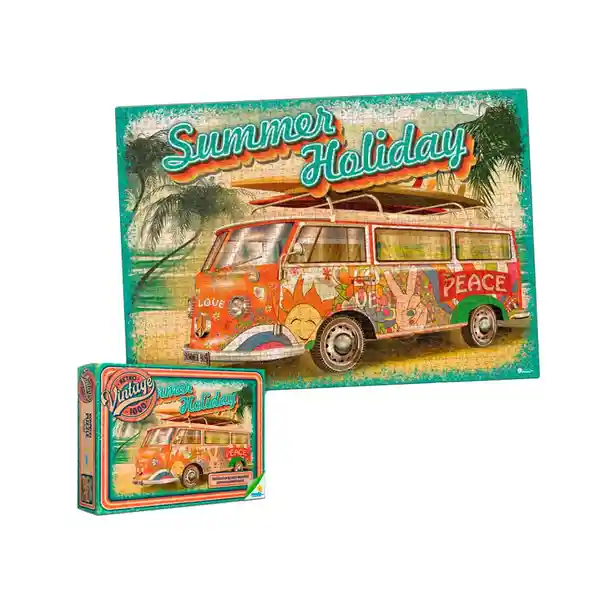 Unitoys Rompecabezas Rretro Vintage Kombi