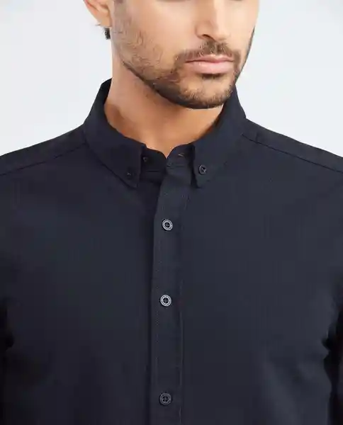 Texture Shirt M/l Negro Noche Ultraoscuro Talla Xxl Hombre Chevignon