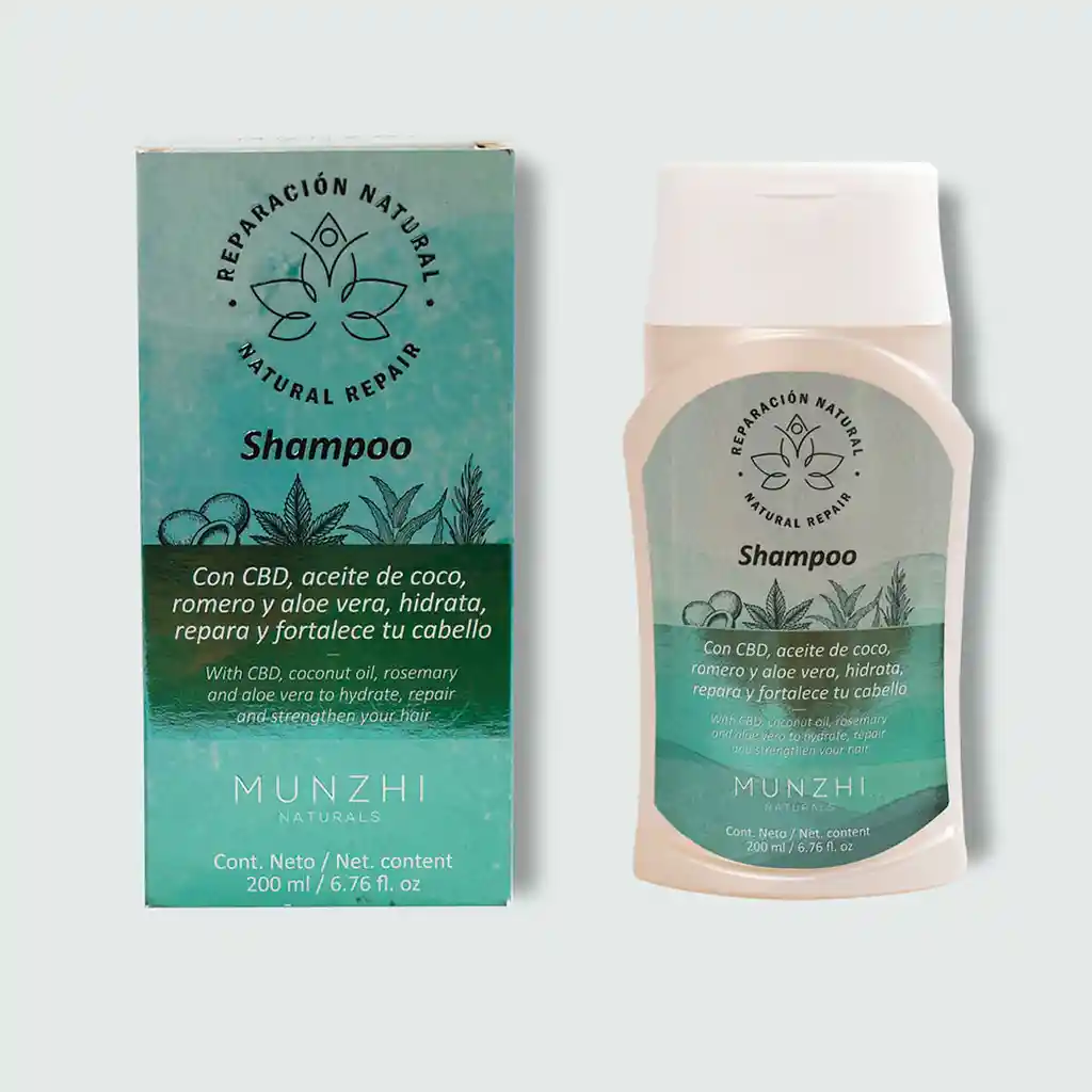 Shampoo Reparacion Natural Munzhi Naturals