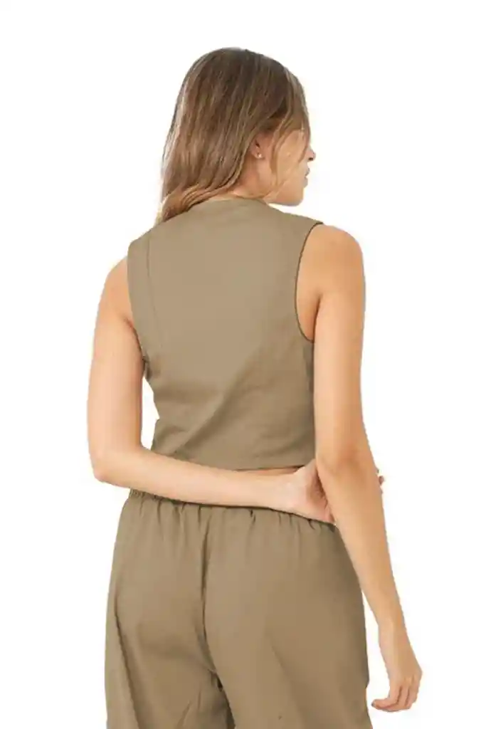 Chaleco Verde Militar Para Mujer Ilex