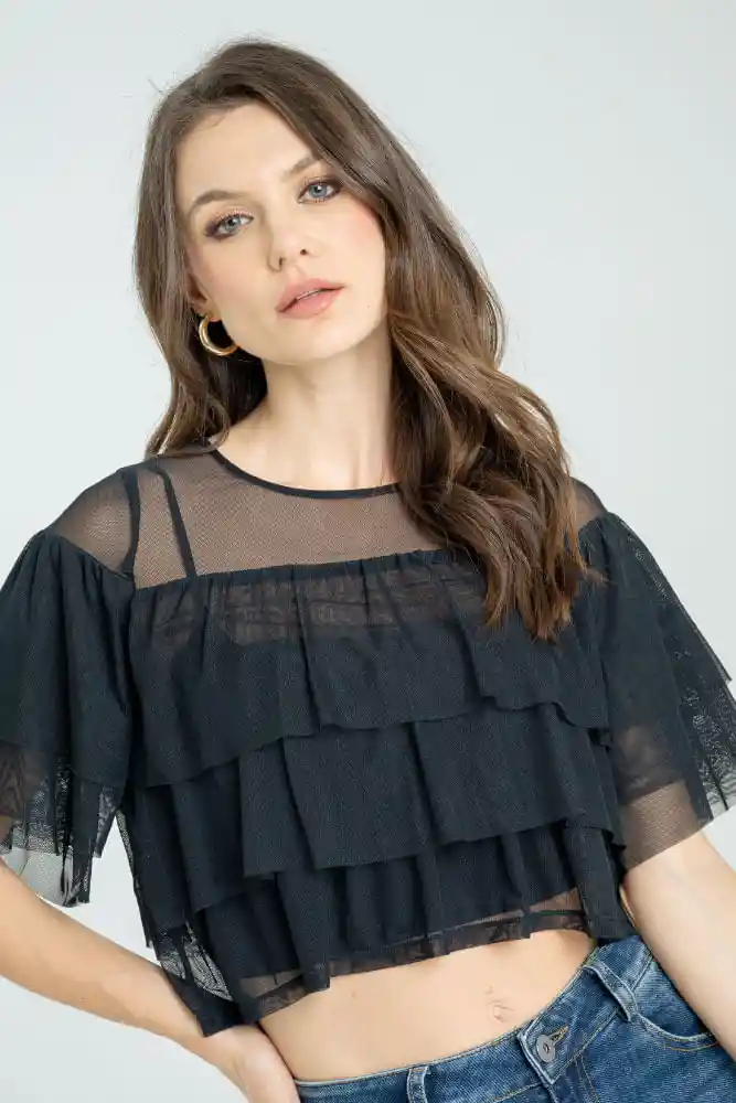 Blusa Capas Mesh