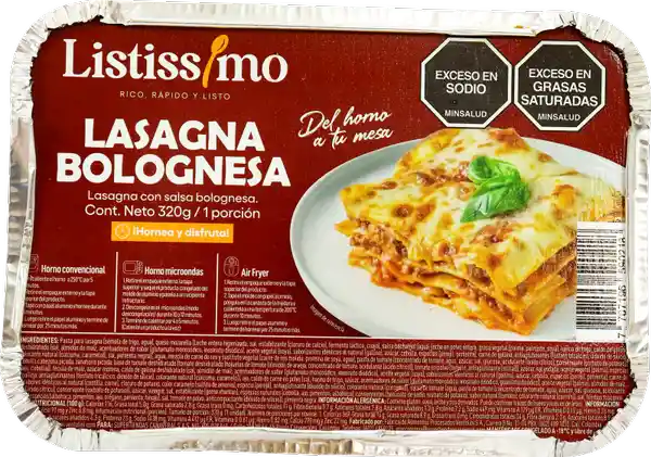 Listissimo Lasaña Boloñesa