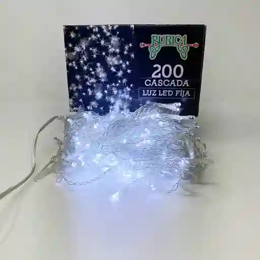 Luz Led Cascada Conector 200 Luces Blanca