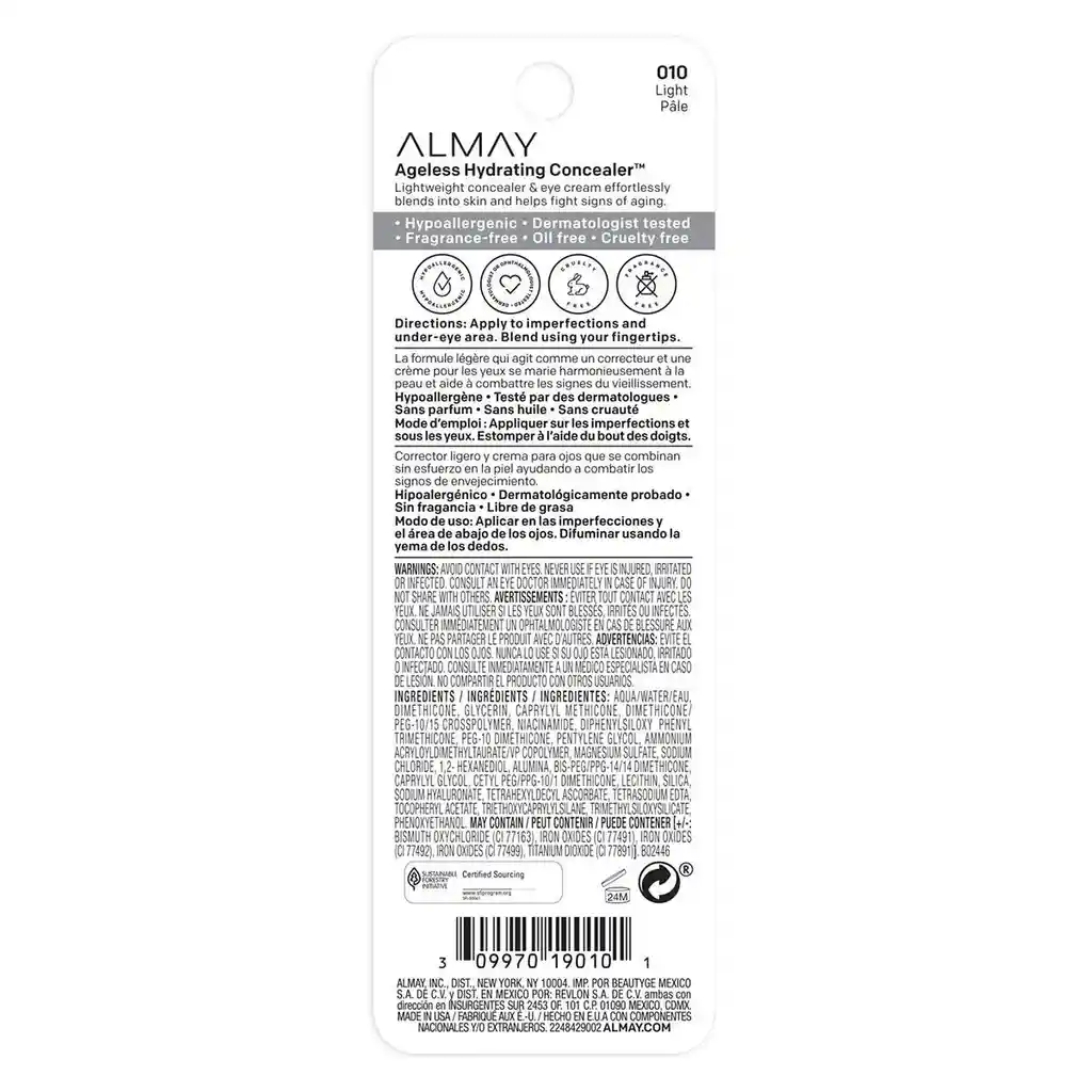 Almay Corrector Humectante Ageless Light