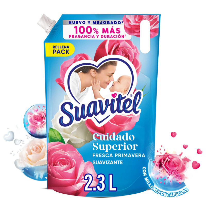Suavitel Cuidado Superior Fresca Primavera, 2.3L