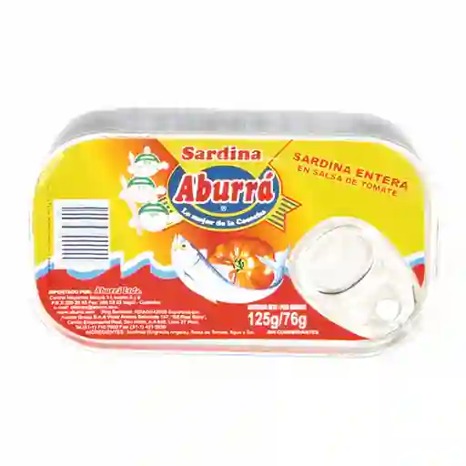 Aburra Sardina en Salsa de Tomate