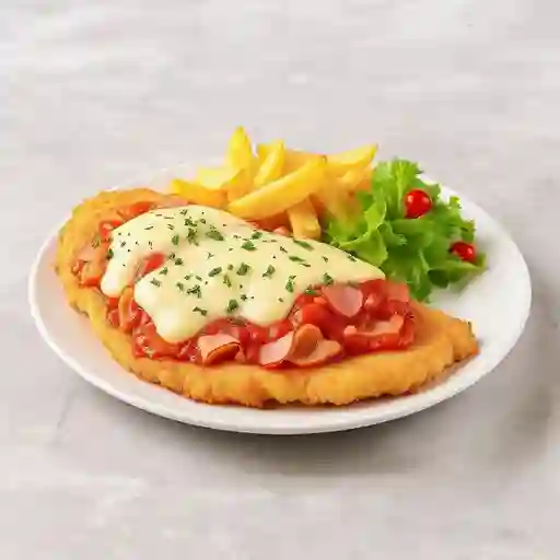 Milanesa De Pollo A La Napolitana