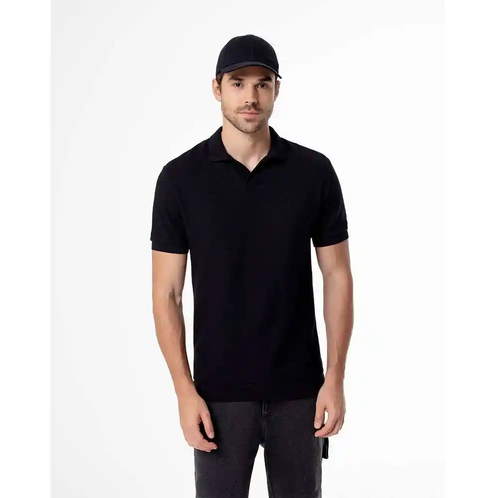 Camiseta Tipo Polo Ajustada Masculino Joshiqu Gef