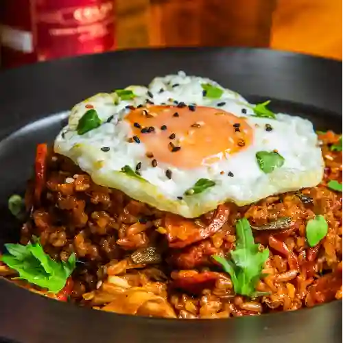 Arroz Coreano con Kimchi