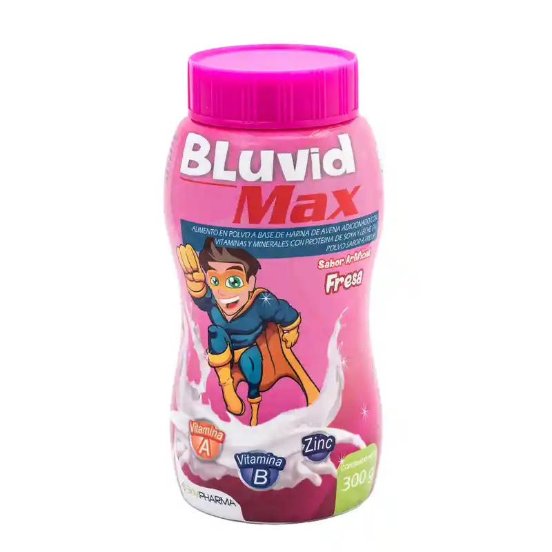 Bluvid Alimento en Polvo Max Sabor a Fresa