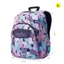Morral Juvenil Porta Pc 14" Acuarela Azul