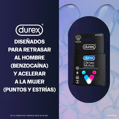 Durex Condón Clímax Mutuo