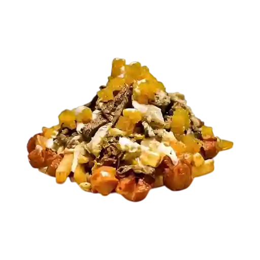 Salchipapa Hawaiana