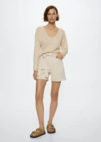 Jersey Oporto Beige Talla 26 Mujer Mango