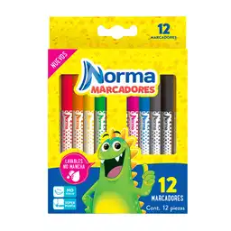 Norma Marcadores Lavables Súper Punta 