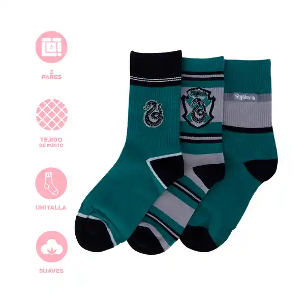 Medias Serie Harry Potter Slytherin Miniso