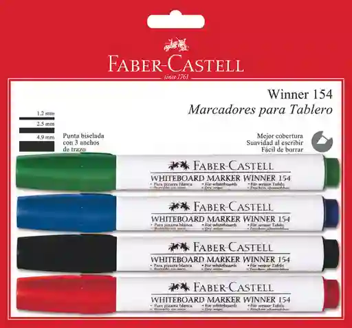 Faber Castell Marcadores para Tablero Colores Surtidos