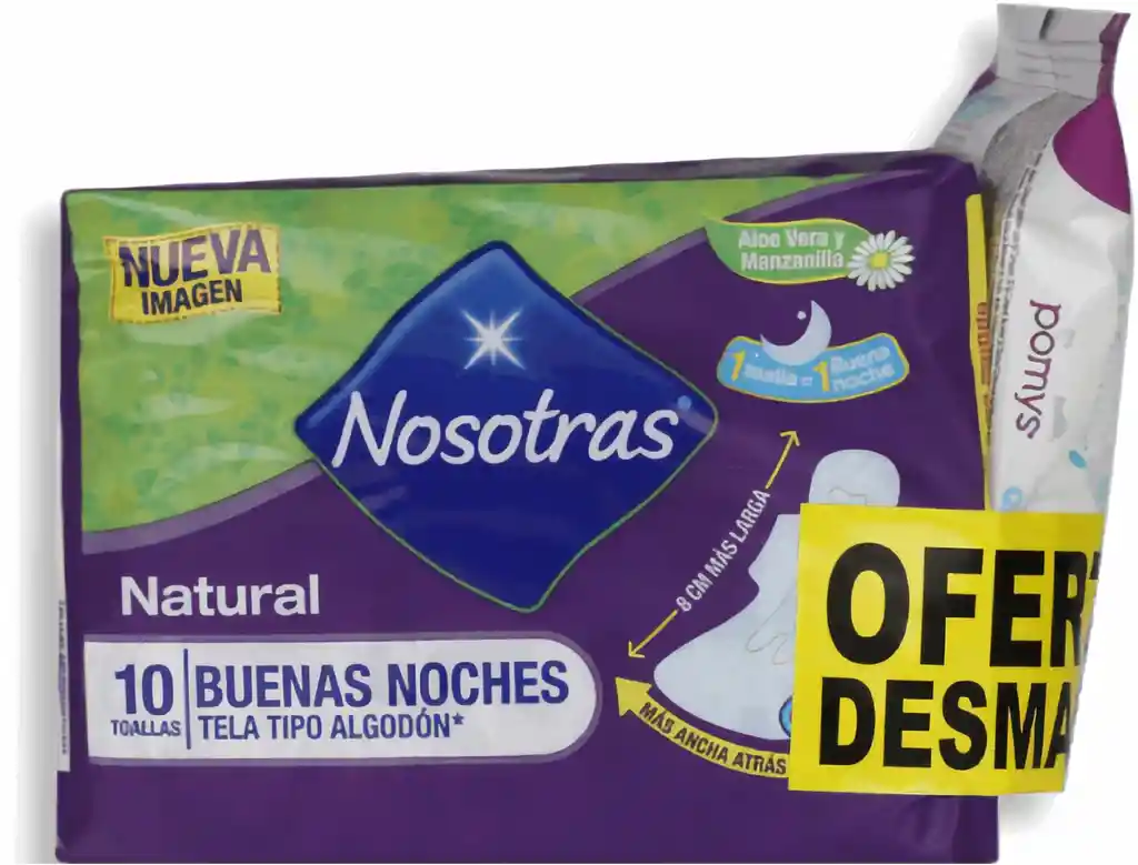 Nosotras Toalla Buenas Noches +Desmaquillador