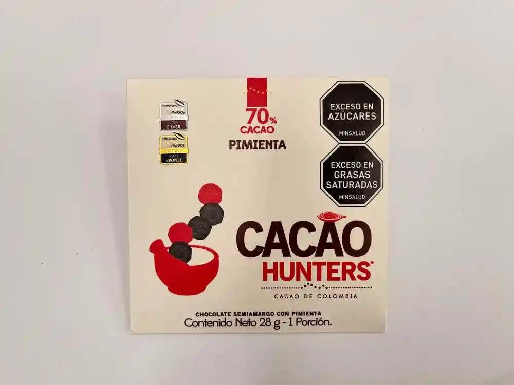 Chocolate Cacao Hunters Pimienta (28 Gr)