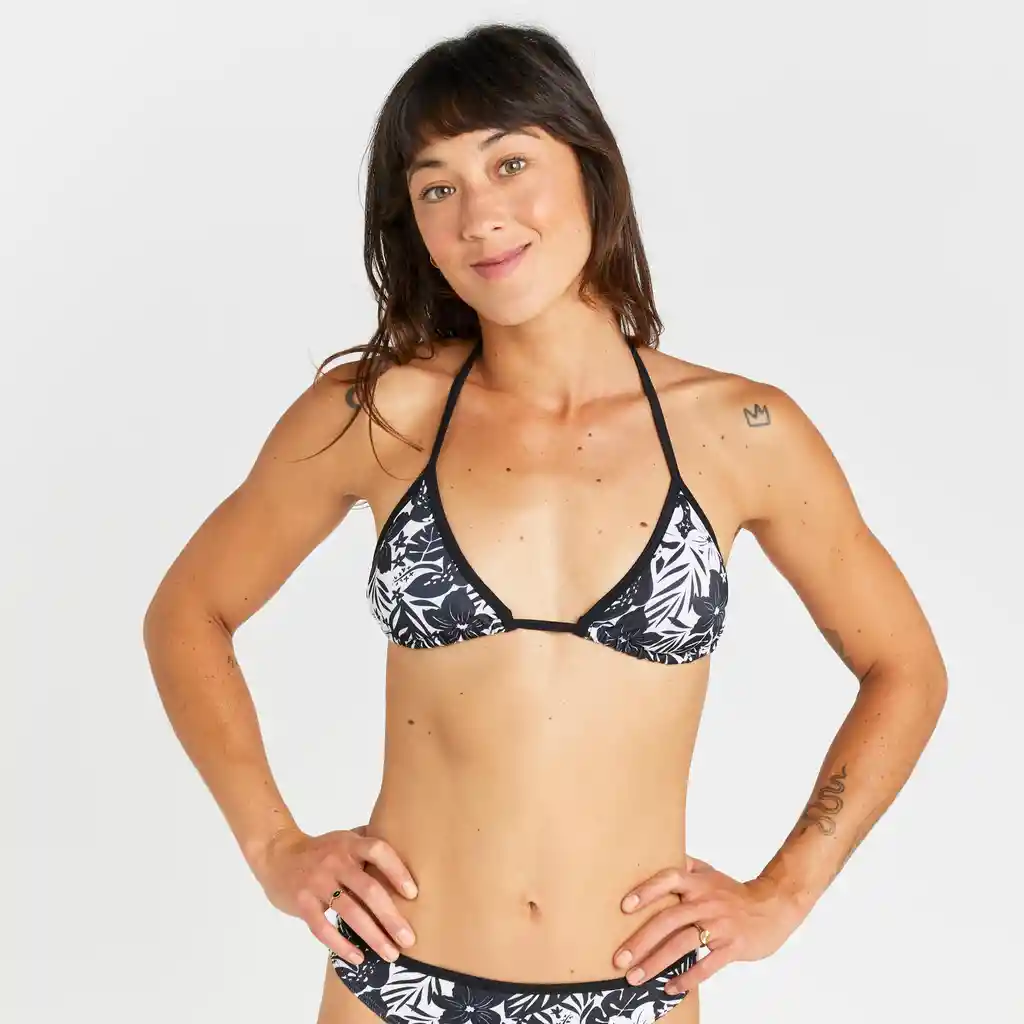 Top de Bikini Para Playa Para Mujer - Negro