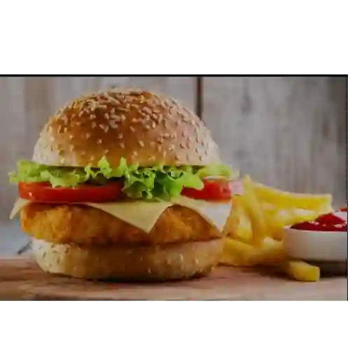 Combo #2: Hamburguesa de Pollo