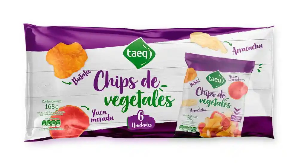 Six Pack Chips de Vegetales