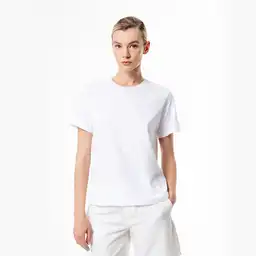 Camiseta Mangfa Corta Tejido de Punto Algodón Femenino Lexu Gef Talla M