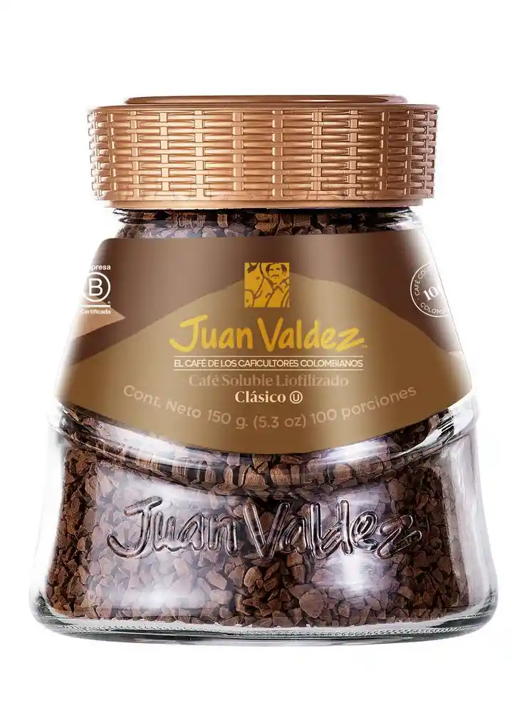 Café Juan Valdez Clásico Soluble Liofilizado (150 Gr)