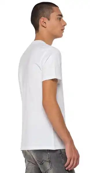 Replay Camiseta Basic Jersey 30/1 Hombre Color Blanco Talla XL