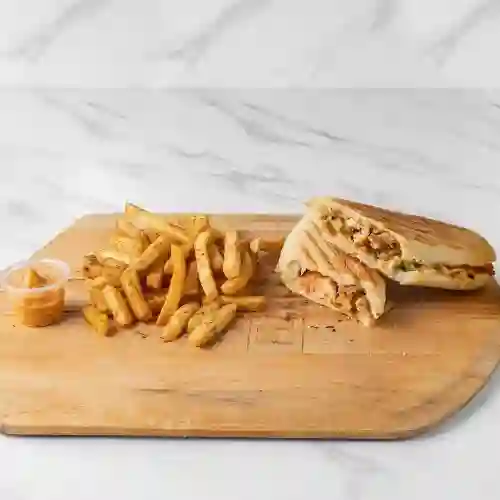 Sándwich Pollo con Champiñones