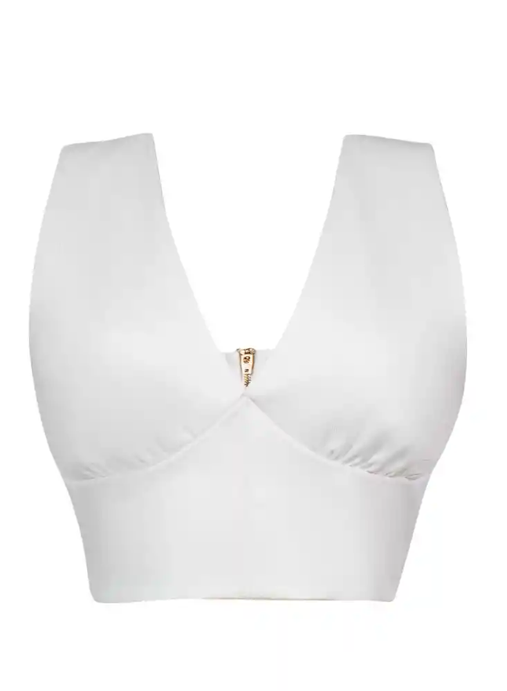 Crop Top M-blanco