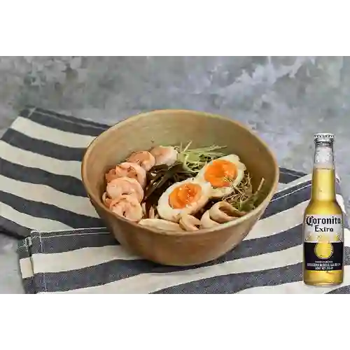 Combo Ebi Ramen + Cerveza Coronita Bot. 210ml