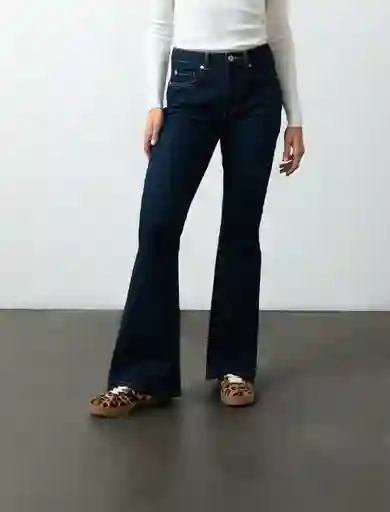 Jean Mujer Azul Índigo Medio Talla 12 493F073 Naf Naf