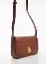 Bolso M Luxor Cuero Talla 99 Mujer Mango