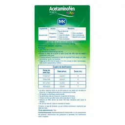 Acetaminofen Mkjarabe Ninos (160 Mg)